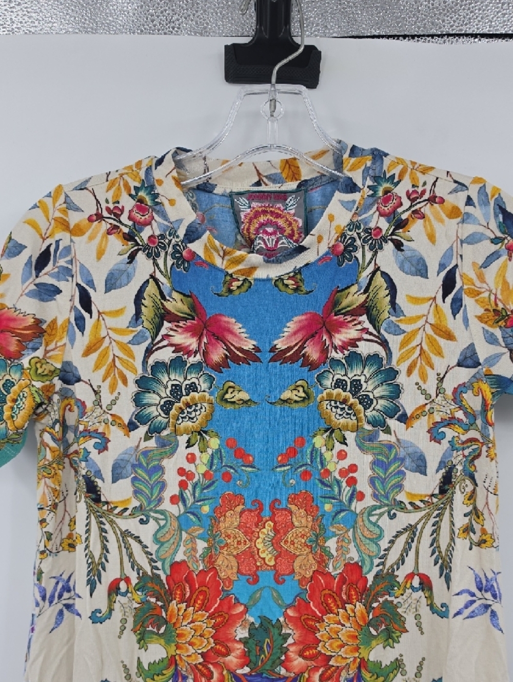 Johnny Was The Janie Favorite Short Sleeve Crew Neck Swing Tee Size XS - Picture 2 of 9